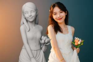 Print your own 3D figuring - wedding - anniversary gift