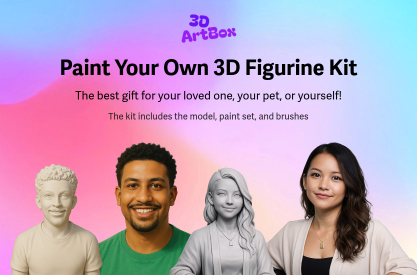 3DArtBox - Paint Your Own 3D Figurine Kit